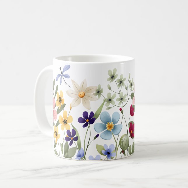 Mug Fleurs sauvages (Devant gauche)