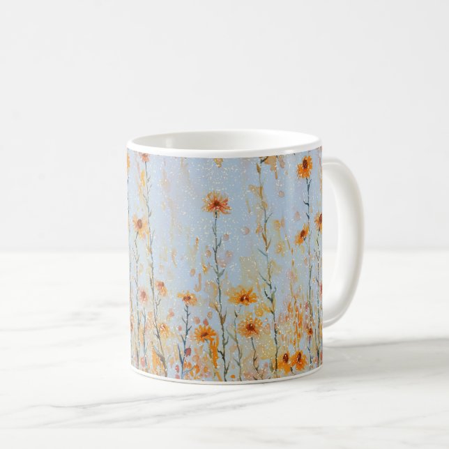 Mug Fleurs sauvages bohèmes vintage (Devant droit)