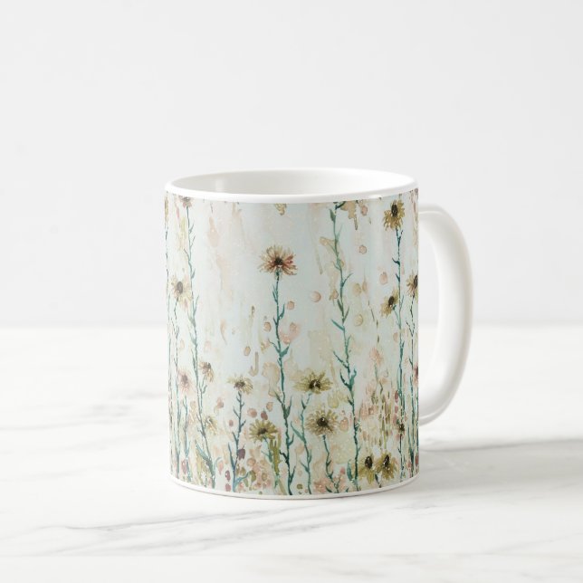 Mug Fleurs sauvages bohèmes vintage (Devant droit)