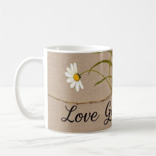 Mug Fleurs sauvages bohémiens, papillons, tiges de blé