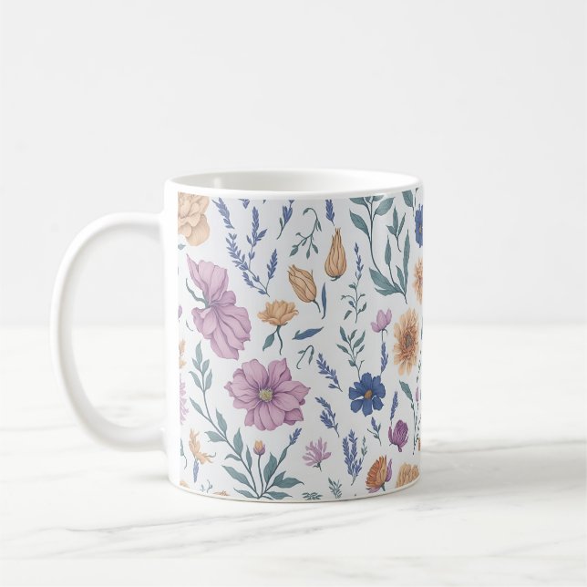 Mug Fleurs sauvages - Charme rustique (Gauche)