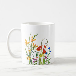 Mug Fleurs sauvages colorés d'aquarelle