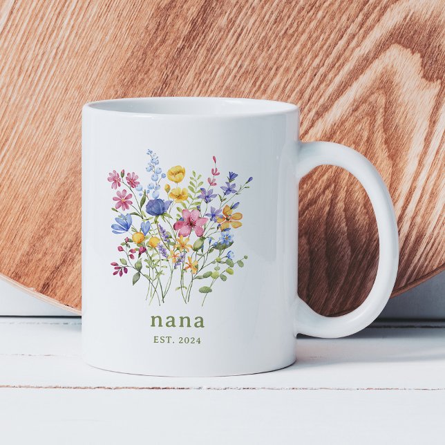 Mug Fleurs sauvages colorés tendance | Nana (Créateur téléchargé)