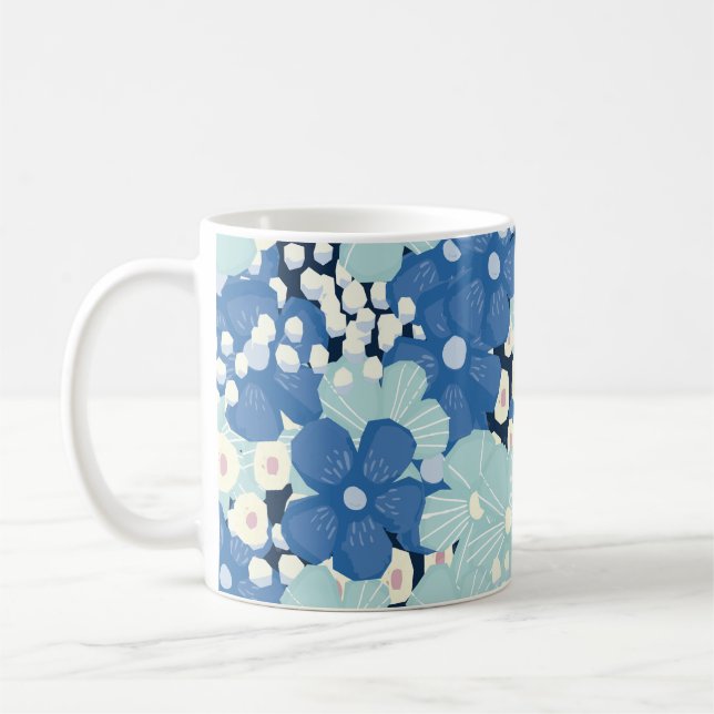 Mug Fleurs sauvages de camomille vintage : Impression  (Gauche)