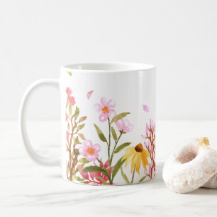 Mug Fleurs sauvages Floral, Jardin botanique, Gif colo