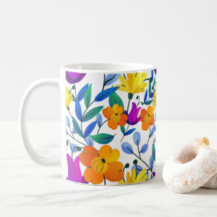 Mug Fleurs sauvages Floral, Jardin botanique, Gif colo