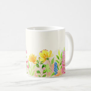 Mug Fleurs sauvages Floral, Jardin botanique, Gif colo