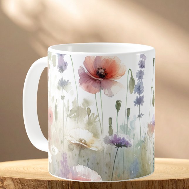 Mug Fleurs Sauvages Modernes (Créateur téléchargé)