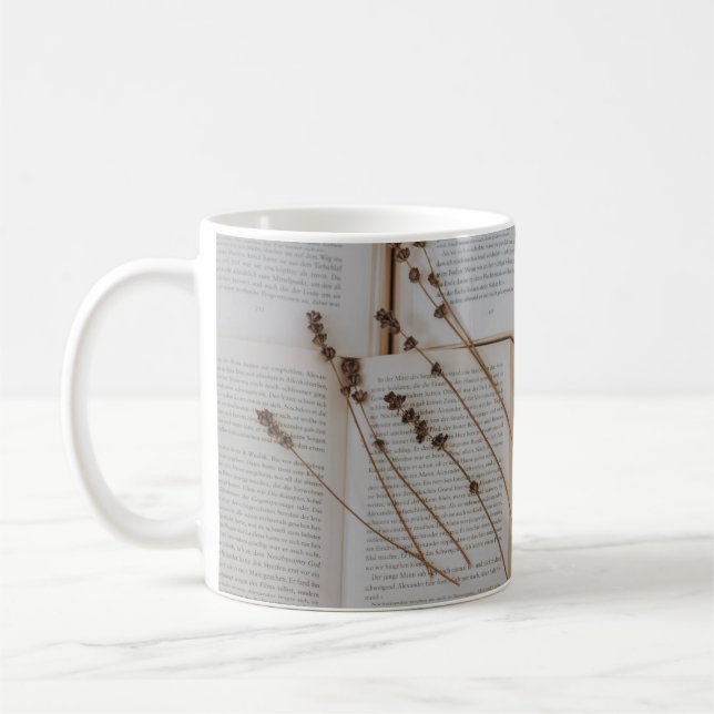 Mug Fleurs séchées sur les livres (Gauche)