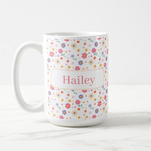Mug Fleurs simples (Gauche)