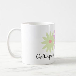 Mug Fleurs simples et citation courte