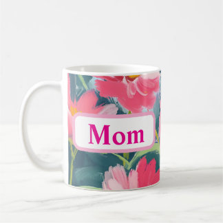 Mug Fleurs sur bleu