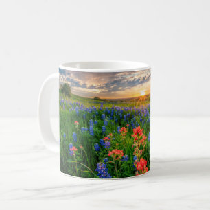 Mug Fleurs   Texas Bluebonnets & Indian Paintbrush