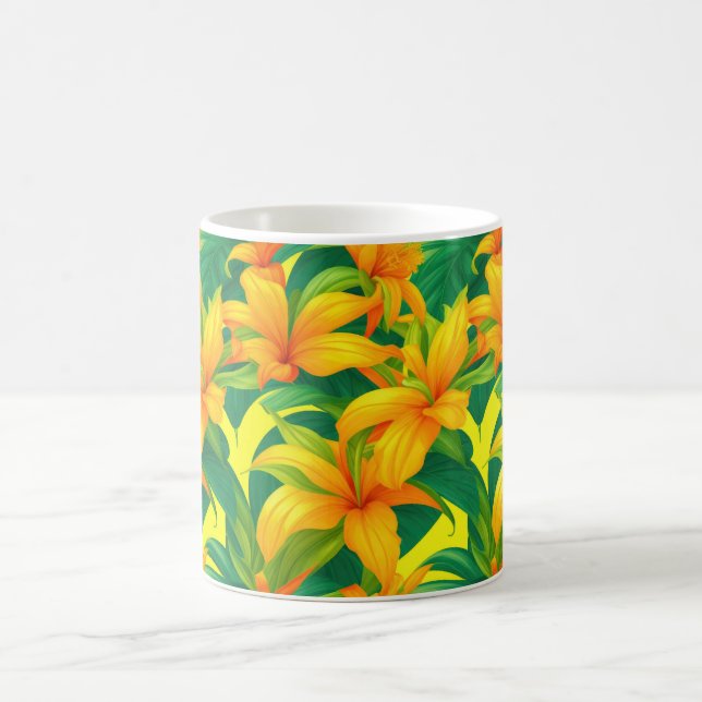 Mug Fleurs tropicales colorées (Centre)