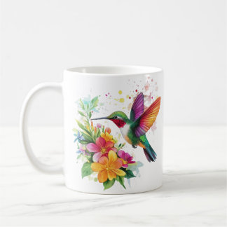 Mug Fleurs tropicales des colibris