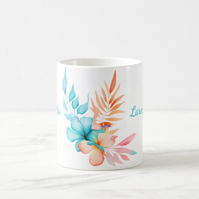 Mug Fleurs tropicales et Feuilles (Centre)