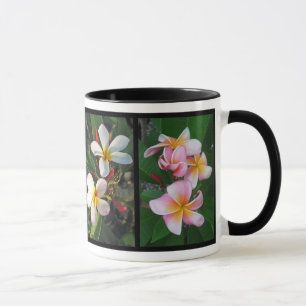 Mug Fleurs tropicales hawaïennes de Plumeria sur la