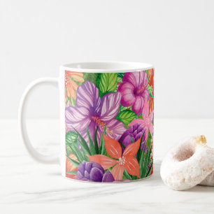 Mug Fleurs tropicales Motif botanique