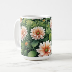 Mug Fleurs Verdure Elégante Aquarelle