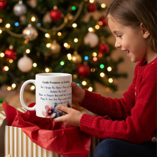 Mug Fleurs Verset Biblique Jérémie 29:11 Personnaliser