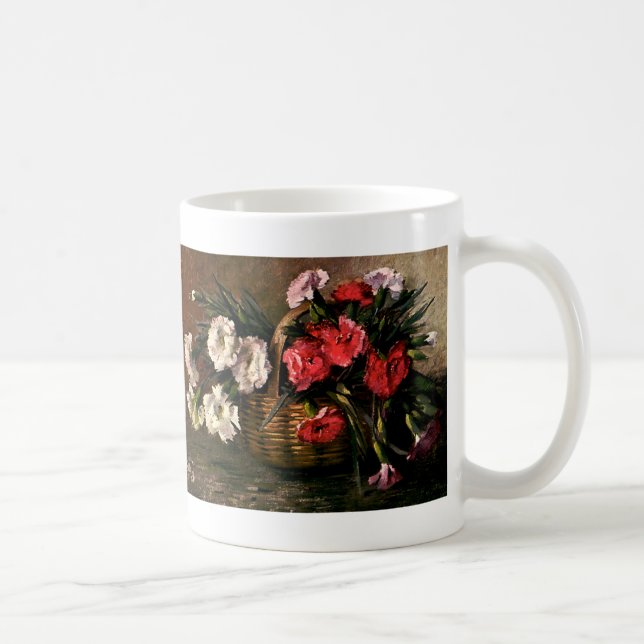 Mug Fleurs victoriennes vintages, oeillets floraux (Droite)