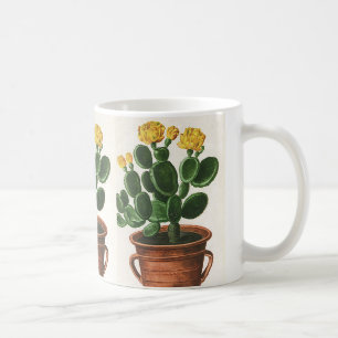 Mug Fleurs Vintages de cactus, Plantes succulents de c