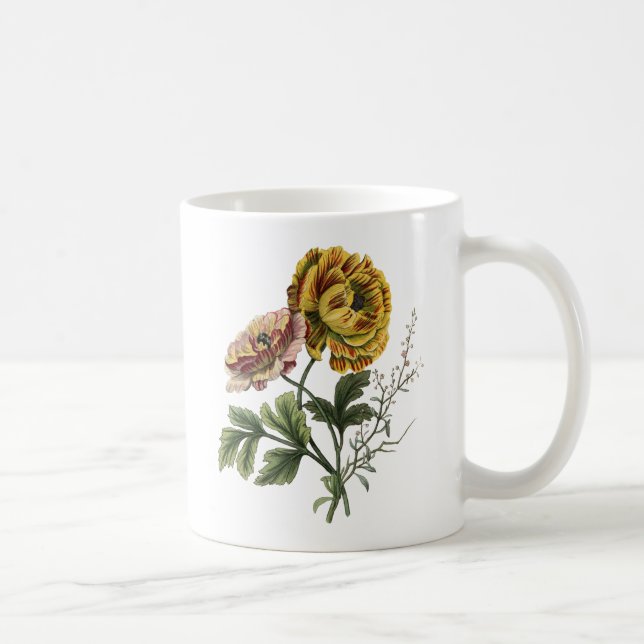 Mug Fleurs vintages de pavot (Droite)