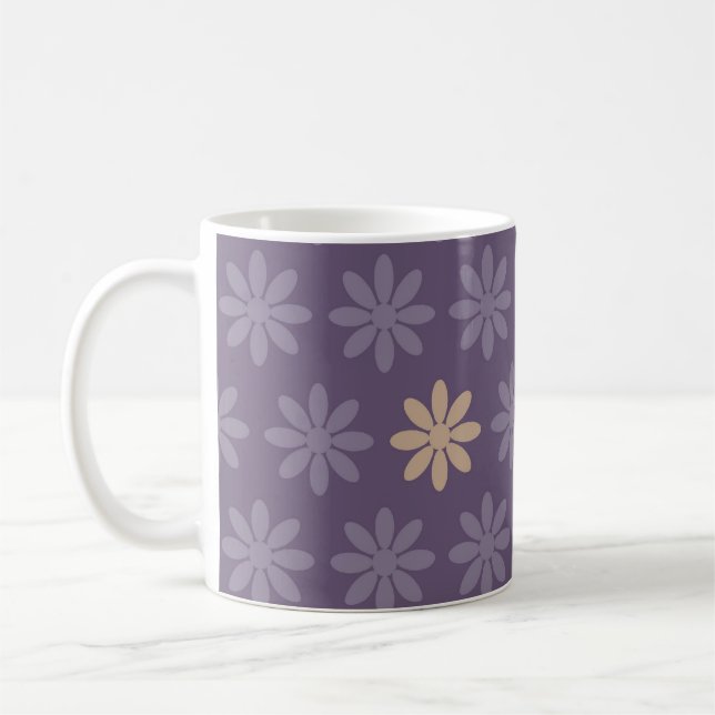 Mug Fleurs violettes (Gauche)