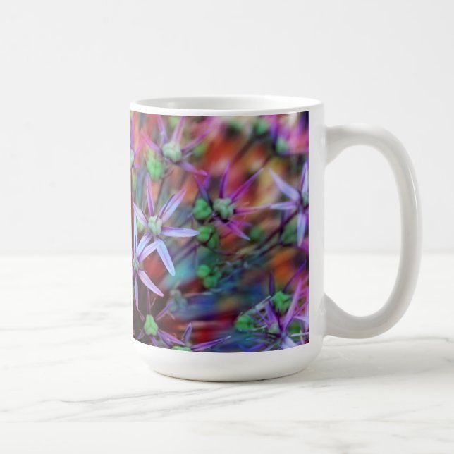 Mug Fleurs violettes d'oignon ornemental Globemaster (Droite)