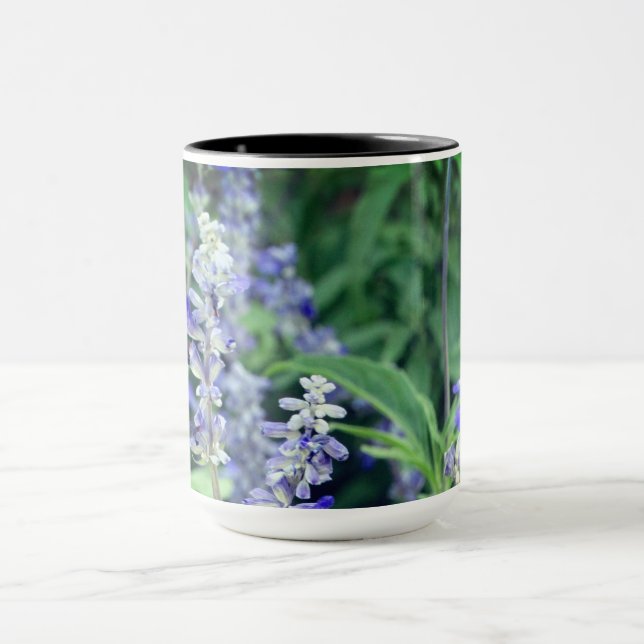 Mug Fleurs violettes Photographie Plante (Centre)