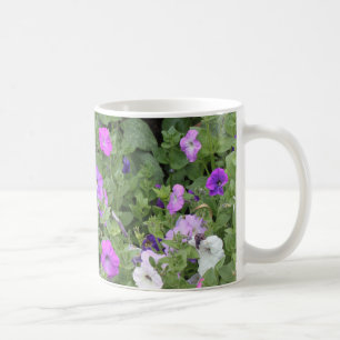 Mug Fleurs violettes Thème du jardin de printemps Pétu