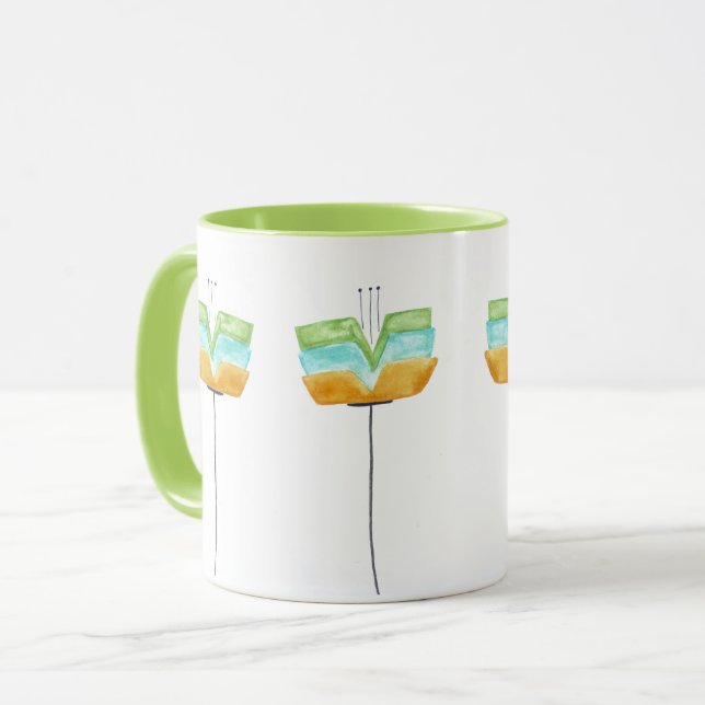 Mug Fleurs Whimsy modernes (Devant gauche)