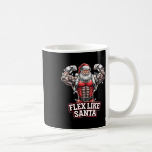 Mug Flex Comme Santa Claus Bodybuilder Christmas Gym W