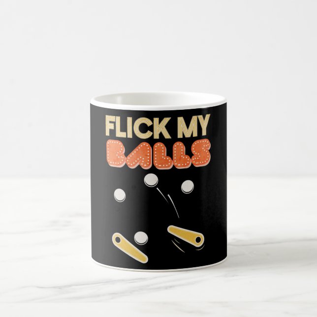 Mug Flick My Balls Classic Retro Pinball Premium (Centre)