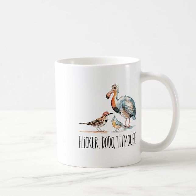 Mug Flickr Dodo Titsouris Vêtements Oiseau Nerd Faune  (Droite)