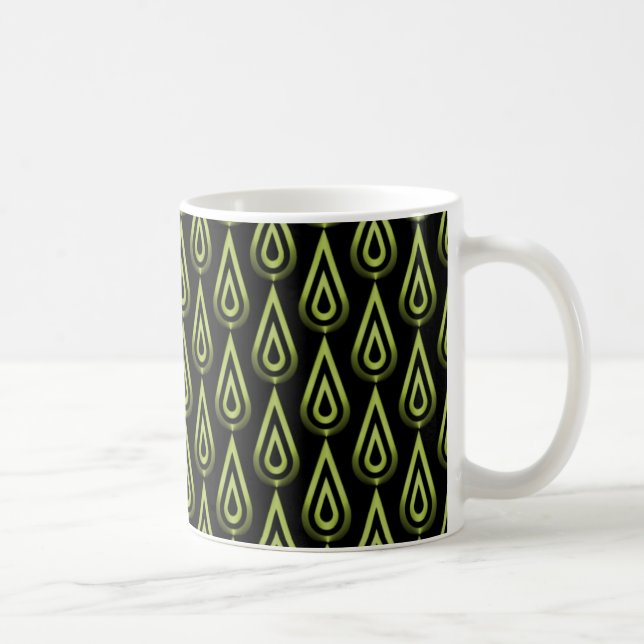 Mug Flickr Flames Mug, Vert olive (Droite)