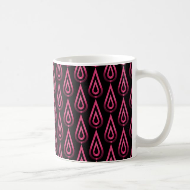 Mug Flickr Flames Mug, Vibrant rose chaud (Droite)