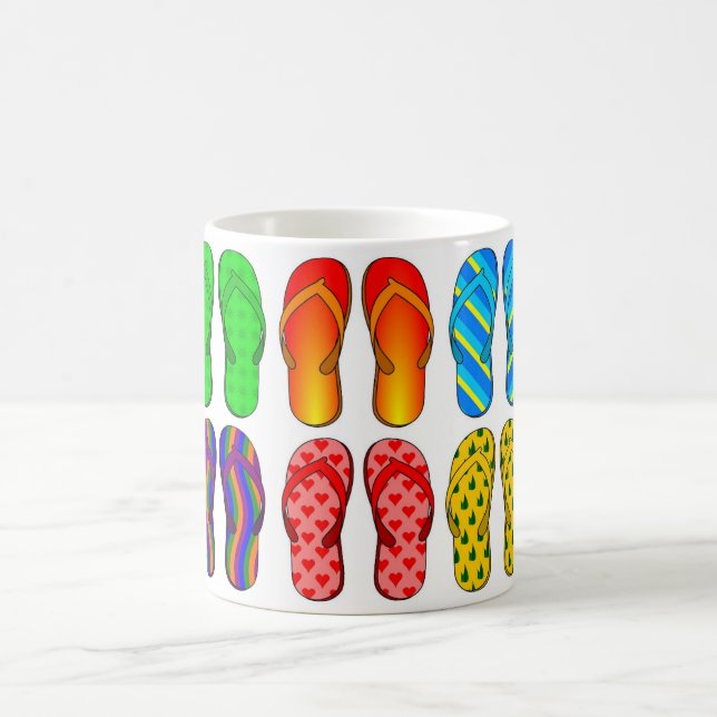 Mug Flip Flops Design coloré (Centre)