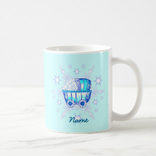 Mug Flocon de neige bleu bébé
