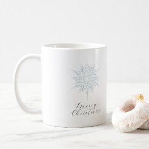 Mug Flocon de neige bleu glace Joyeux Noël Musique