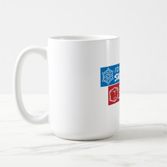 Mug Flocon de neige contre trou de glace (Gauche)