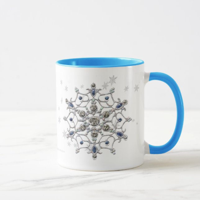 Mug Flocon de neige de solstice d'hiver (Droite)