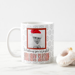 Mug Flocon de neige Joyeux de la saison de vacances Ph