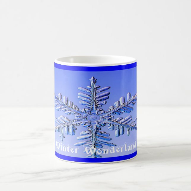 Mug Flocon de neige, pays des merveilles d'hiver (Centre)
