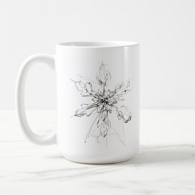 Mug Flocon de neige unique délicat (Gauche)