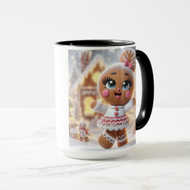 Mug Flocon de Pain d'Épice Étincelle (Devant droit)