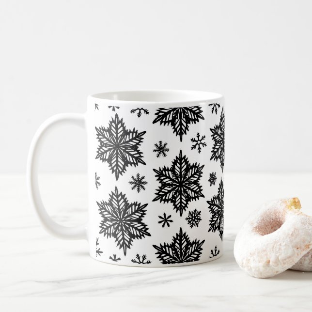 Mug flocons de neige (Avec donut)