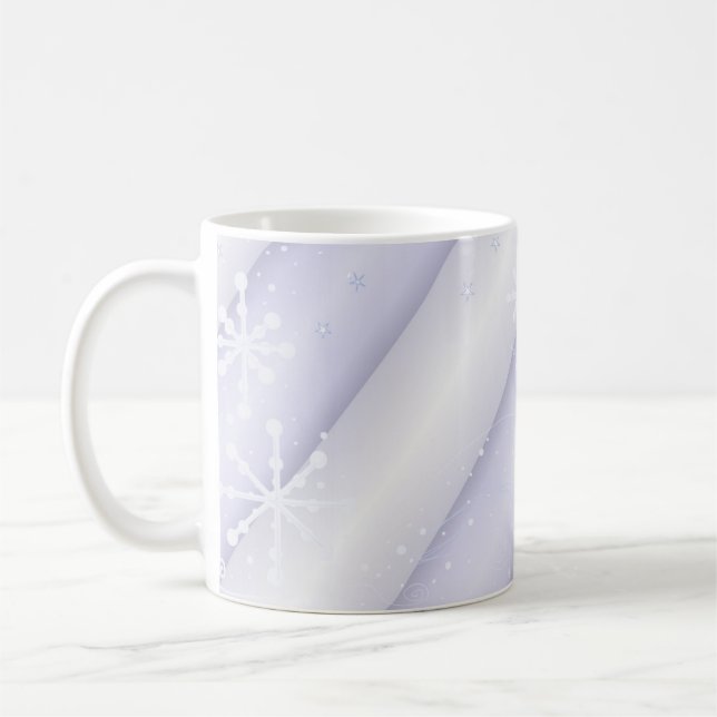Mug Flocons de neige et rayures douces (Gauche)