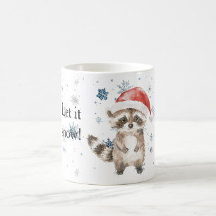Mug Flocons de neige Laissez tomber la neige Raton lav