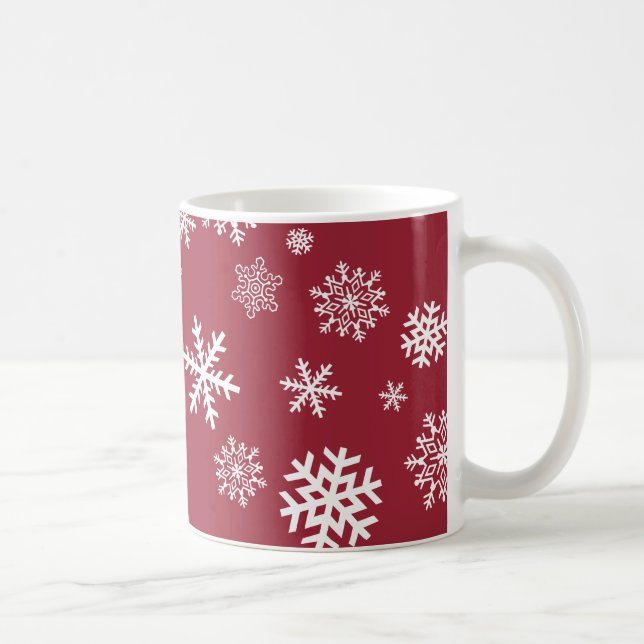 Mug Flocons de neige personnalisables (Droite)